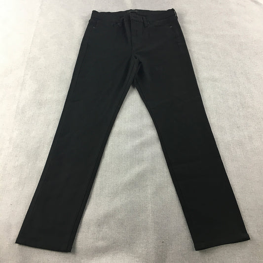 NEW Uniqlo Womens Skinny Jeans Size 27 Black Dark Wash Denim