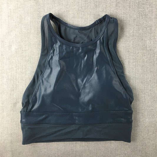 Lorna Jane Womens Sports Bra Size S Blue Cropped Top