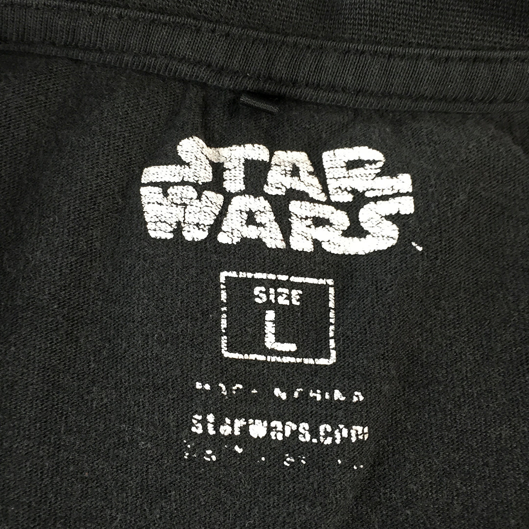 Star Wars Mens T-Shirt Size L Black The Galactic Empire Short Sleeve Tee