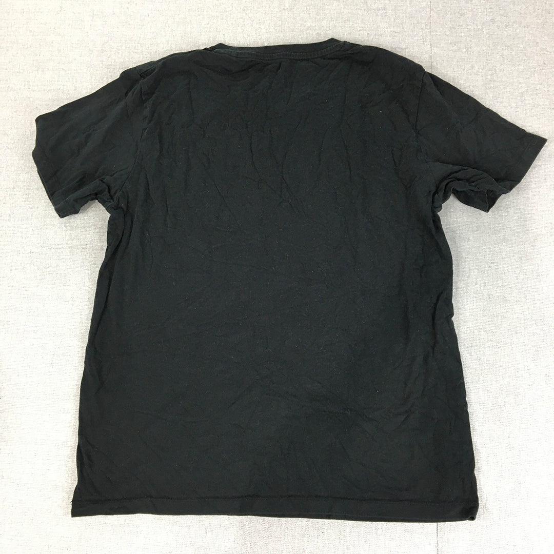 Uniqlo Womens T-Shirt Size S Black Short Sleeve Crew Neck Top