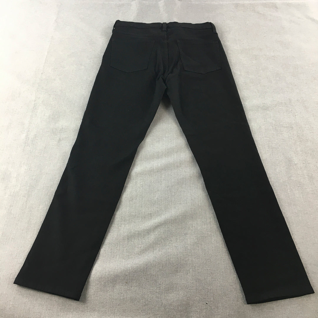 NEW Uniqlo Womens Skinny Jeans Size 27 Black Dark Wash Denim