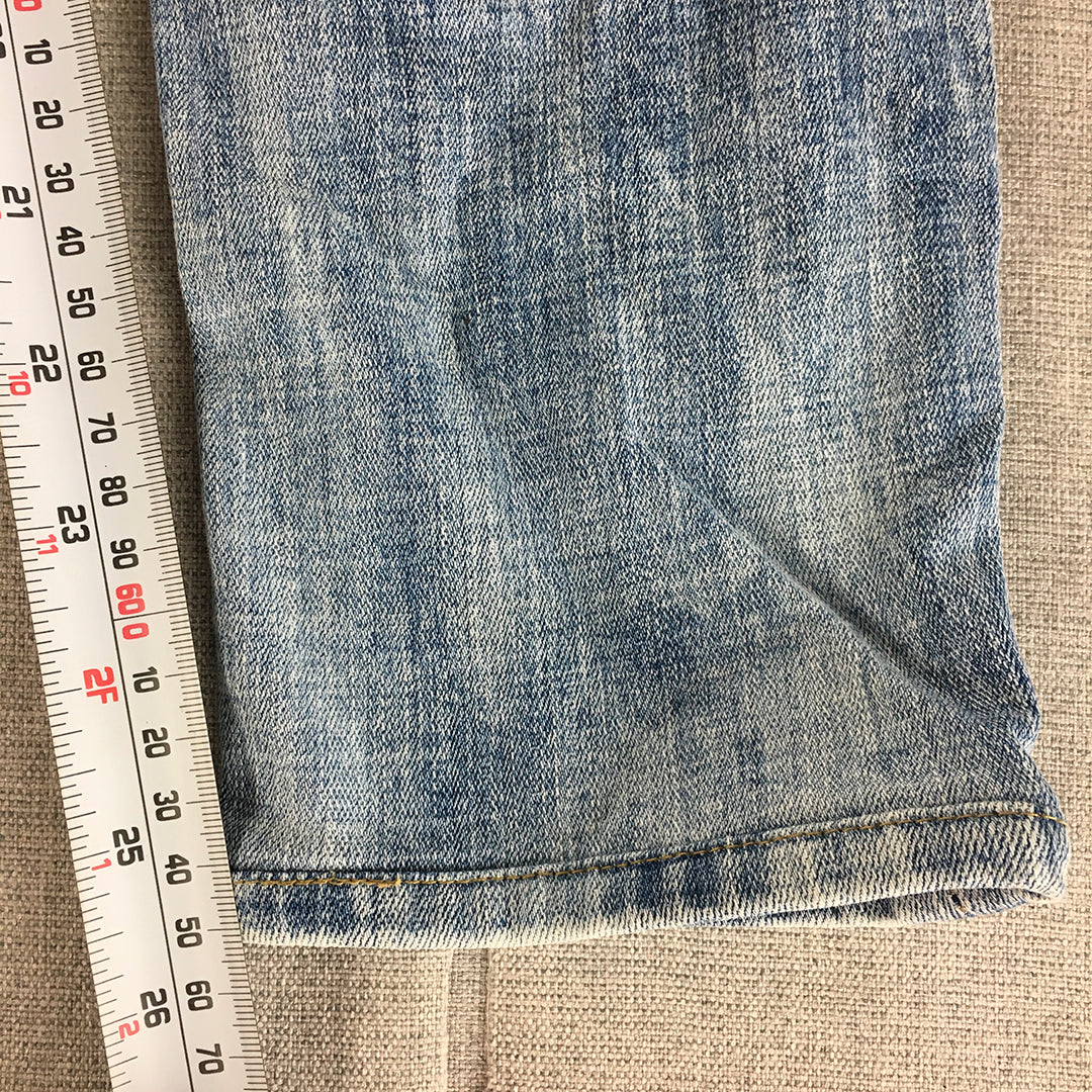 Levi's 711 Skinny Womens Jeans Size 28 Blue Light Wash Stretch Denim