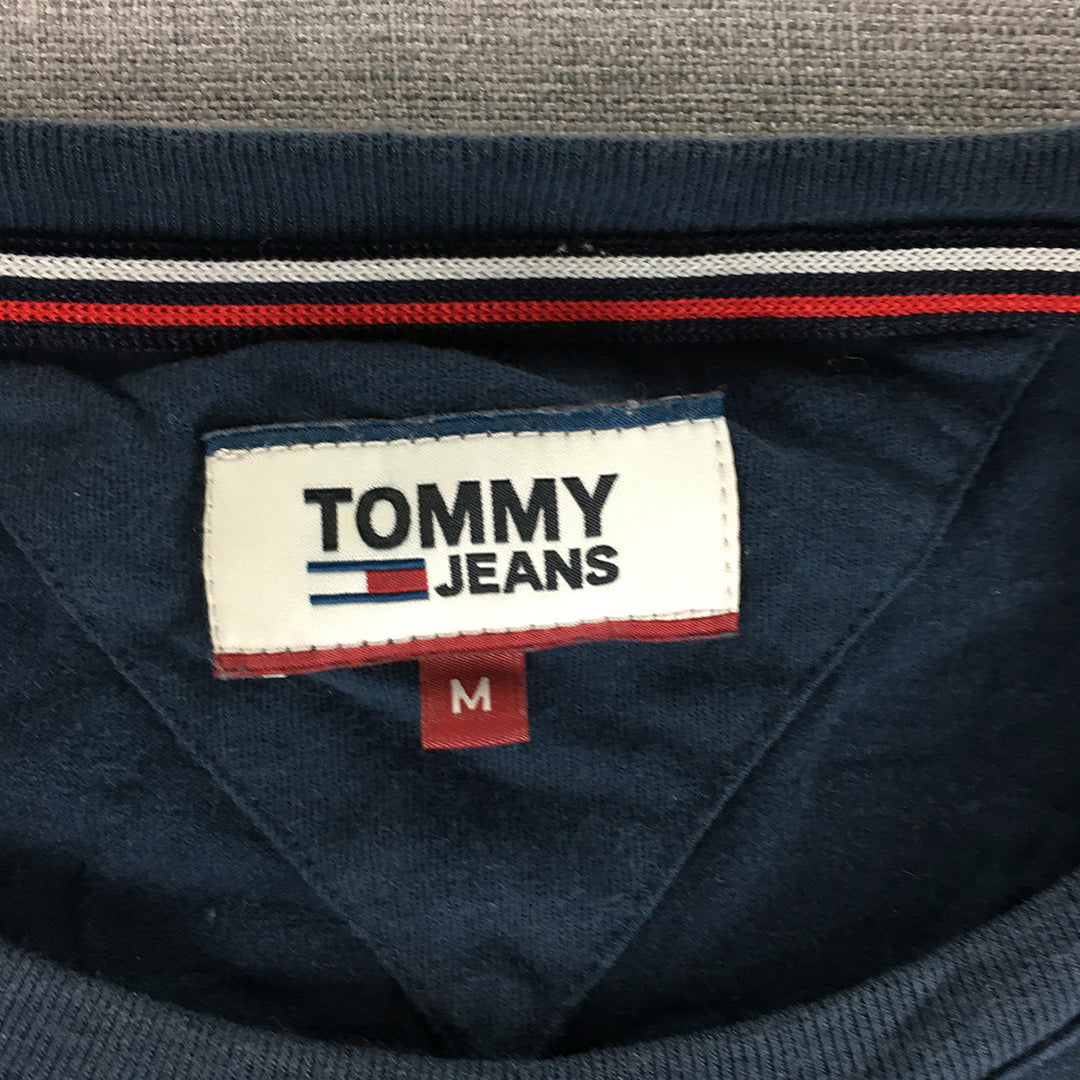 Tommy Hilfiger Mens T-Shirt Size M Blue Crew Neck Short Sleeve Logo Pocket