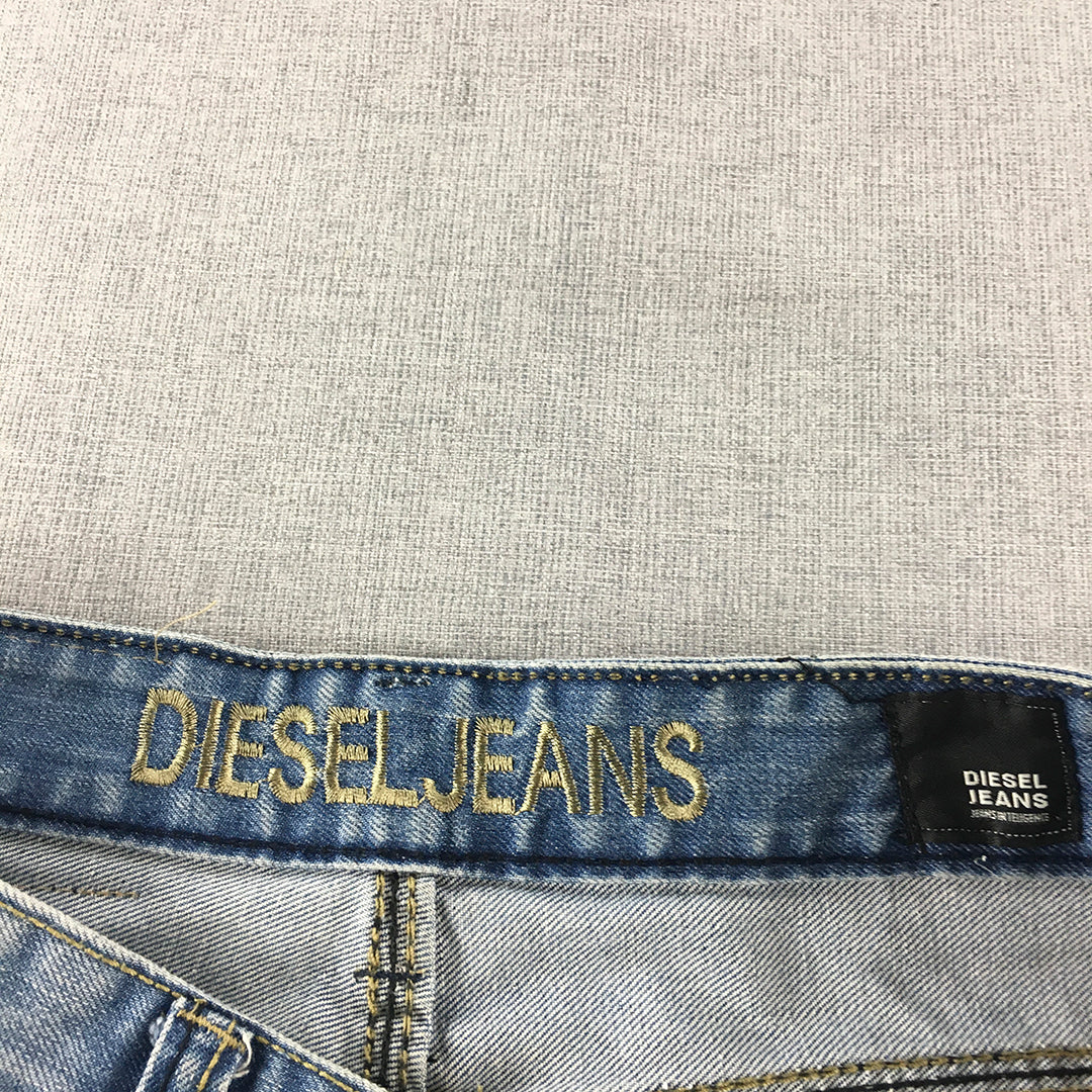 Diesel Womens Jeans Size 32 Blue Light Wash Slim Fit Denim