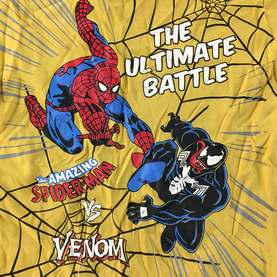 Marvel Spider-Man & Venom Kids Boys T-Shirt Size 3 - 4 Years Yellow Top