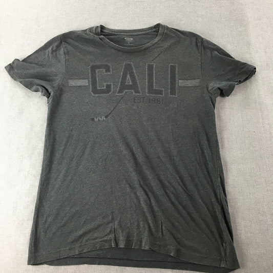 Old Navy Mens T-Shirt Size M Grey Cali Hockey Short Sleeve Crew Neck Tee