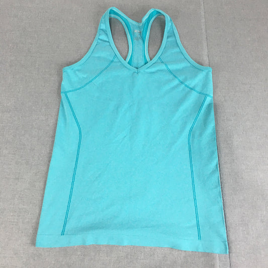 Athletic Works Womens Tank Top Size M Blue Sleeveless Athletic Singlet Shirt