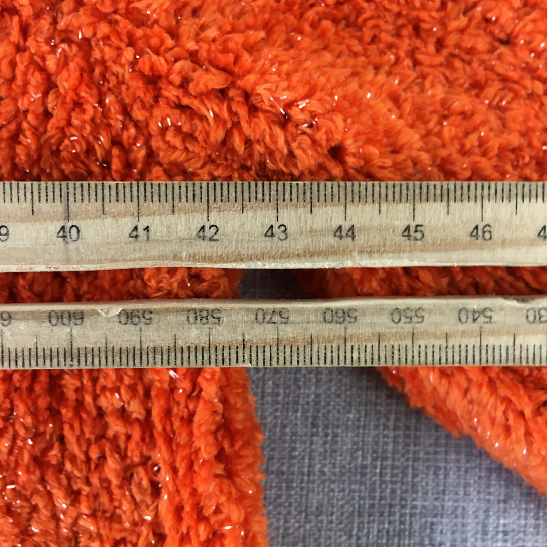 Shock Resistant Womens Knit Sweater Size 12 Orange Fleece Pullover Jumper