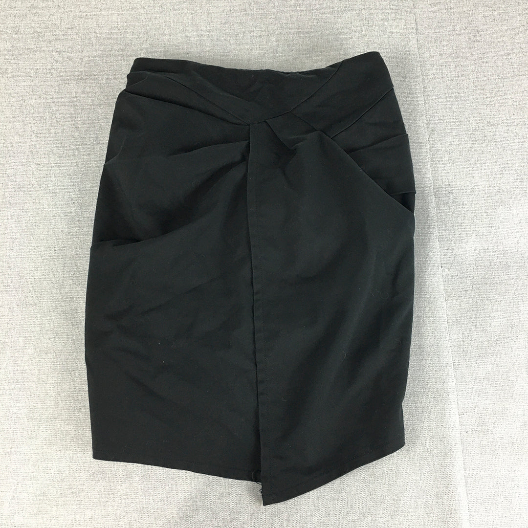 Bardot Womens Mini Skirt Size 8 Black Straight