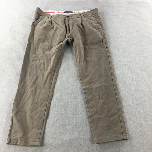 Tommy Hilfiger Mens Chino Pants Size 36 Grey Straight Pockets