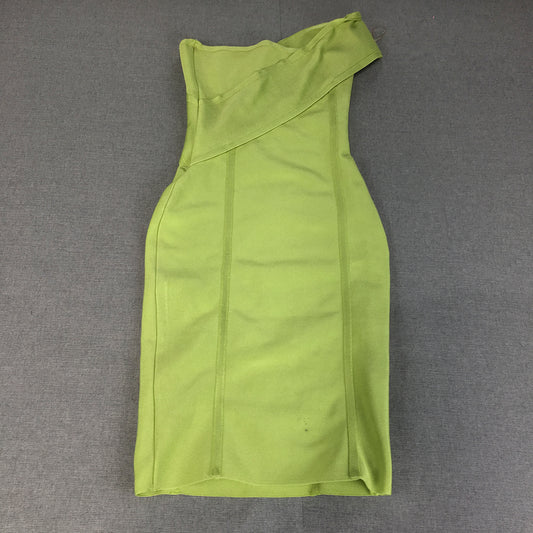 Meshki Womens Bodycon Dress Size S Green Stretch Mini Sleeveless