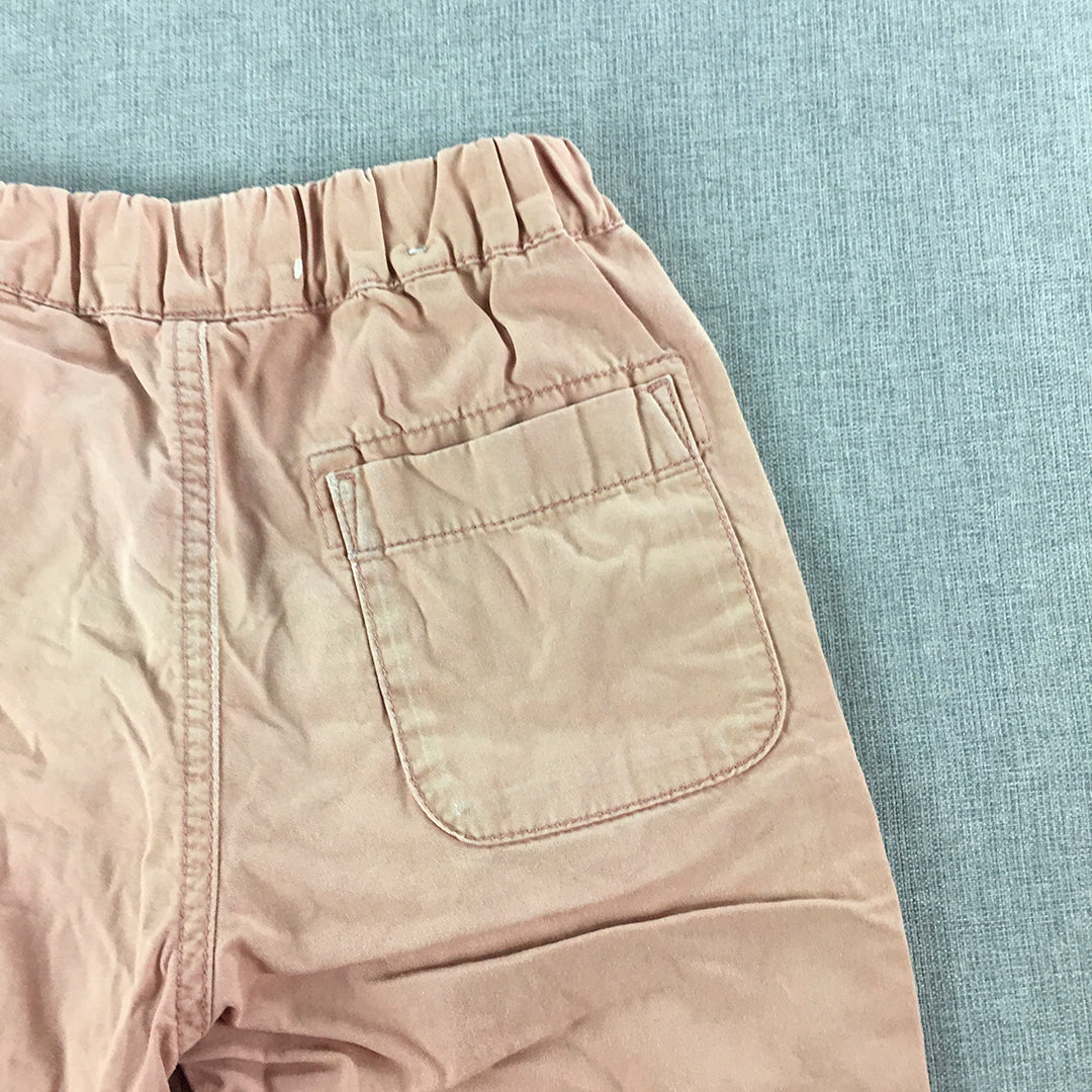 Uniqlo Kids Shorts Size 4 - 5 Years Pink Elastic Waist Pockets