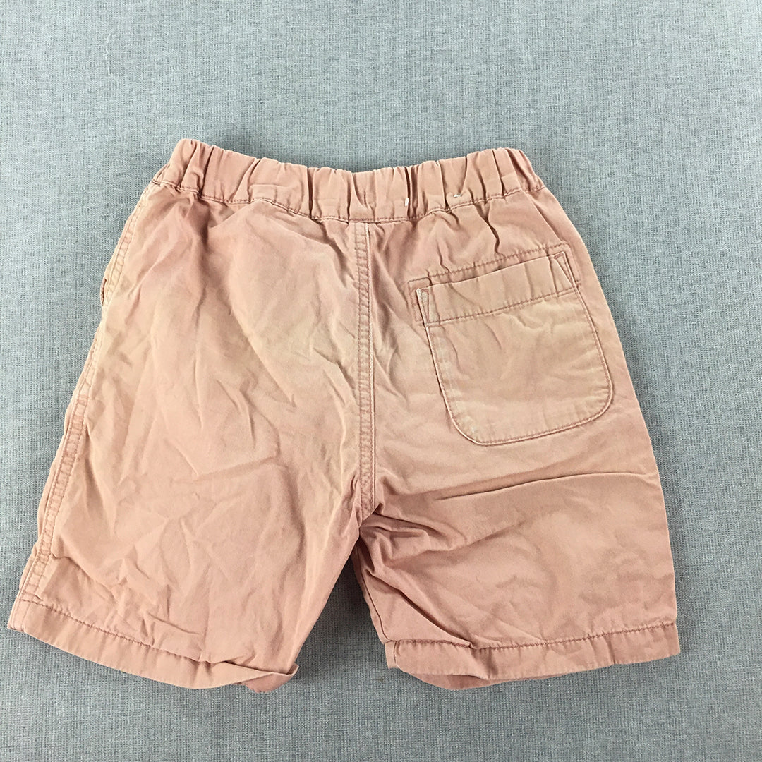 Uniqlo Kids Shorts Size 4 - 5 Years Pink Elastic Waist Pockets