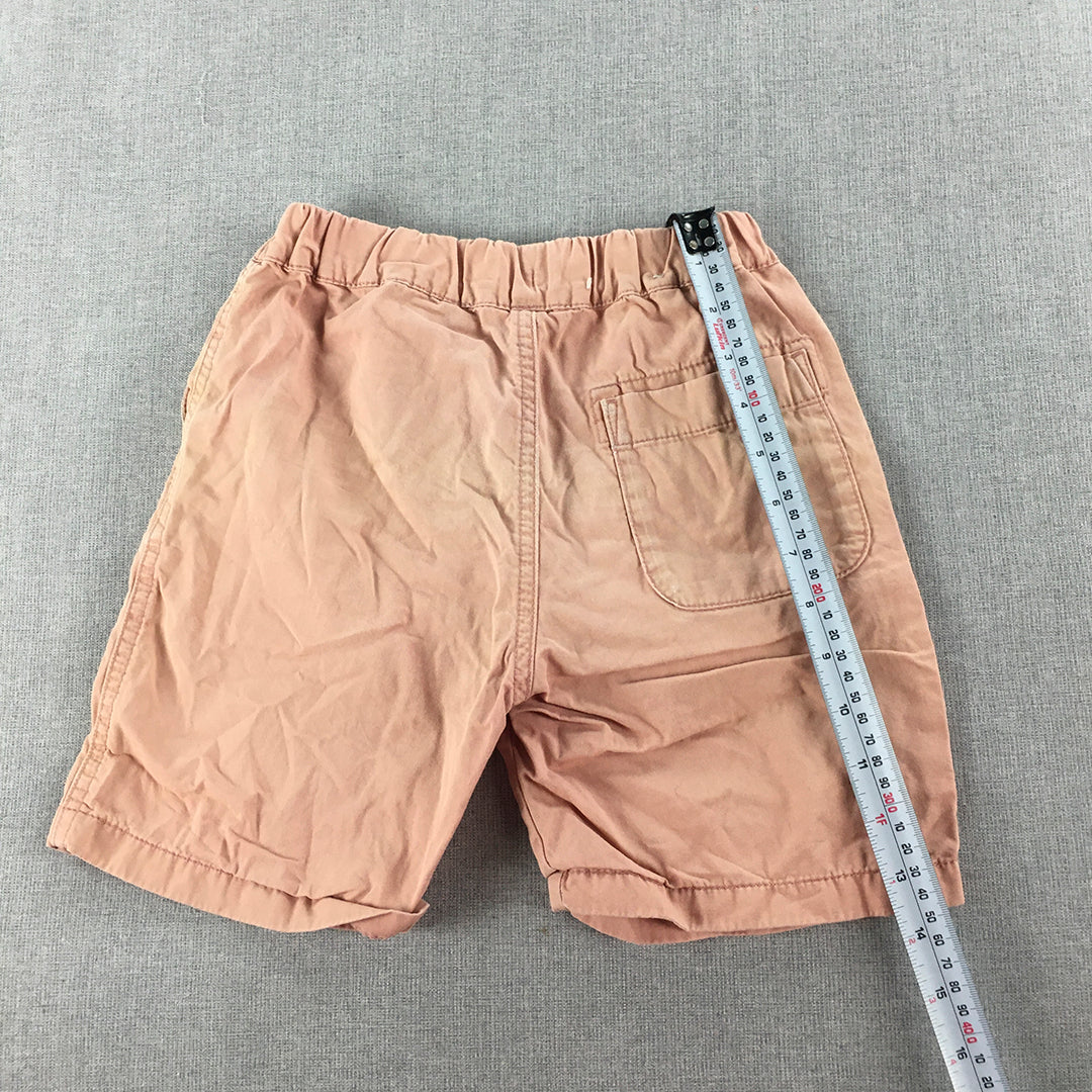 Uniqlo Kids Shorts Size 4 - 5 Years Pink Elastic Waist Pockets