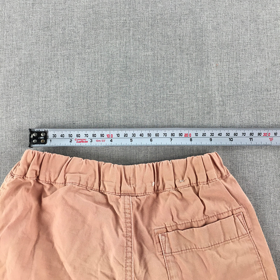 Uniqlo Kids Shorts Size 4 - 5 Years Pink Elastic Waist Pockets