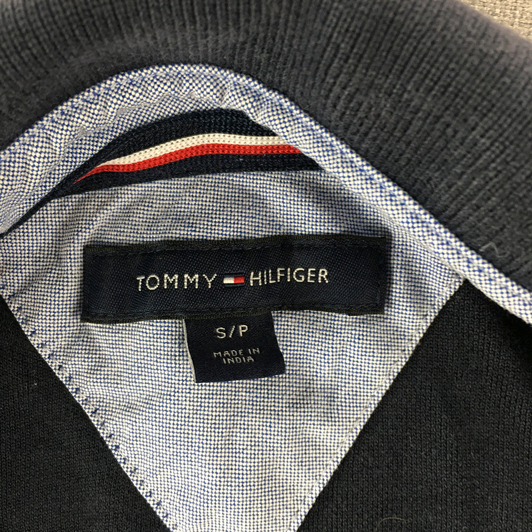 Tommy Hilfiger Mens Polo Shirt Size S Navy Blue Collared Short Sleeve Rugby