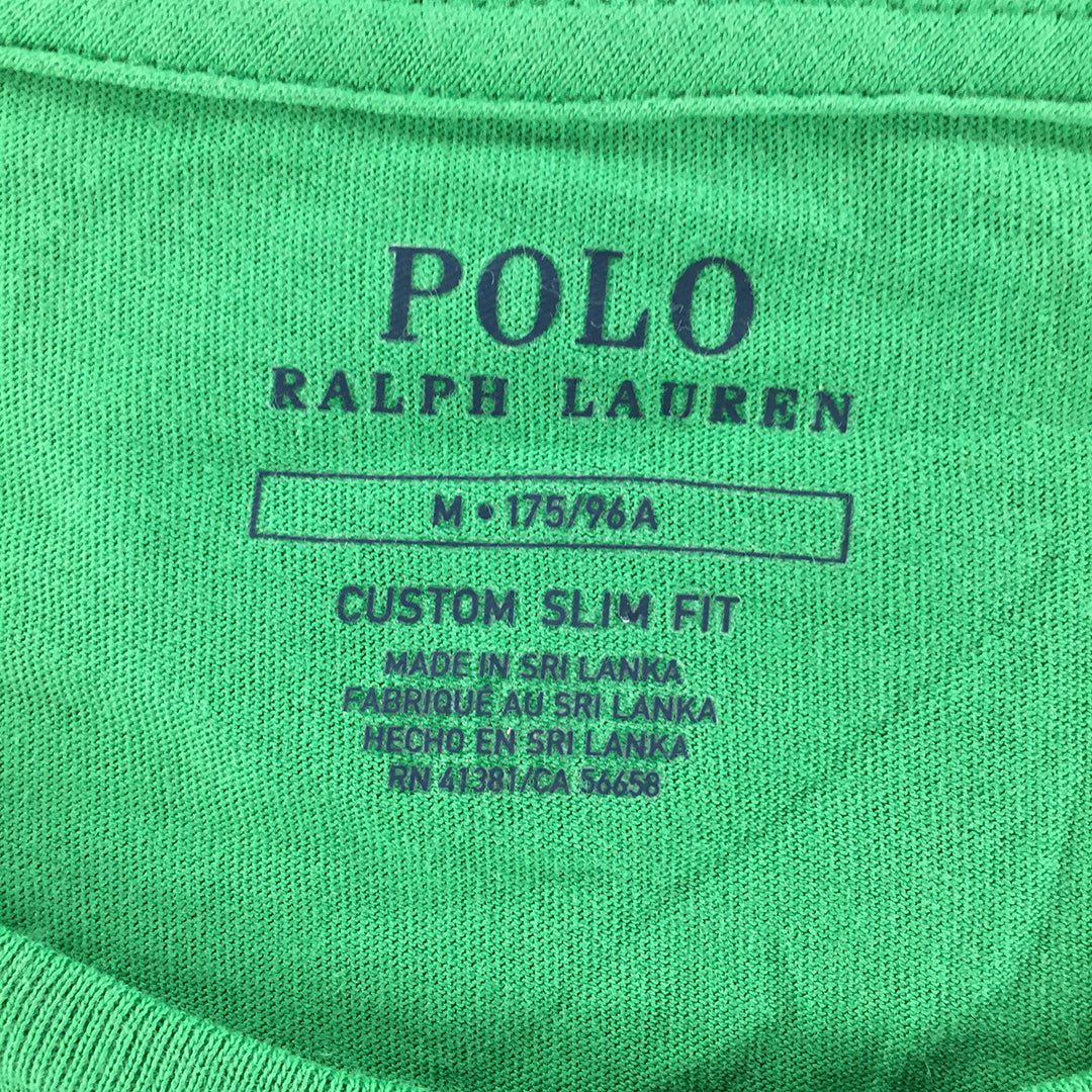 Polo Ralph Lauren Mens T-Shirt Size M Slim Fit Logo Pocket Crew Neck Tee