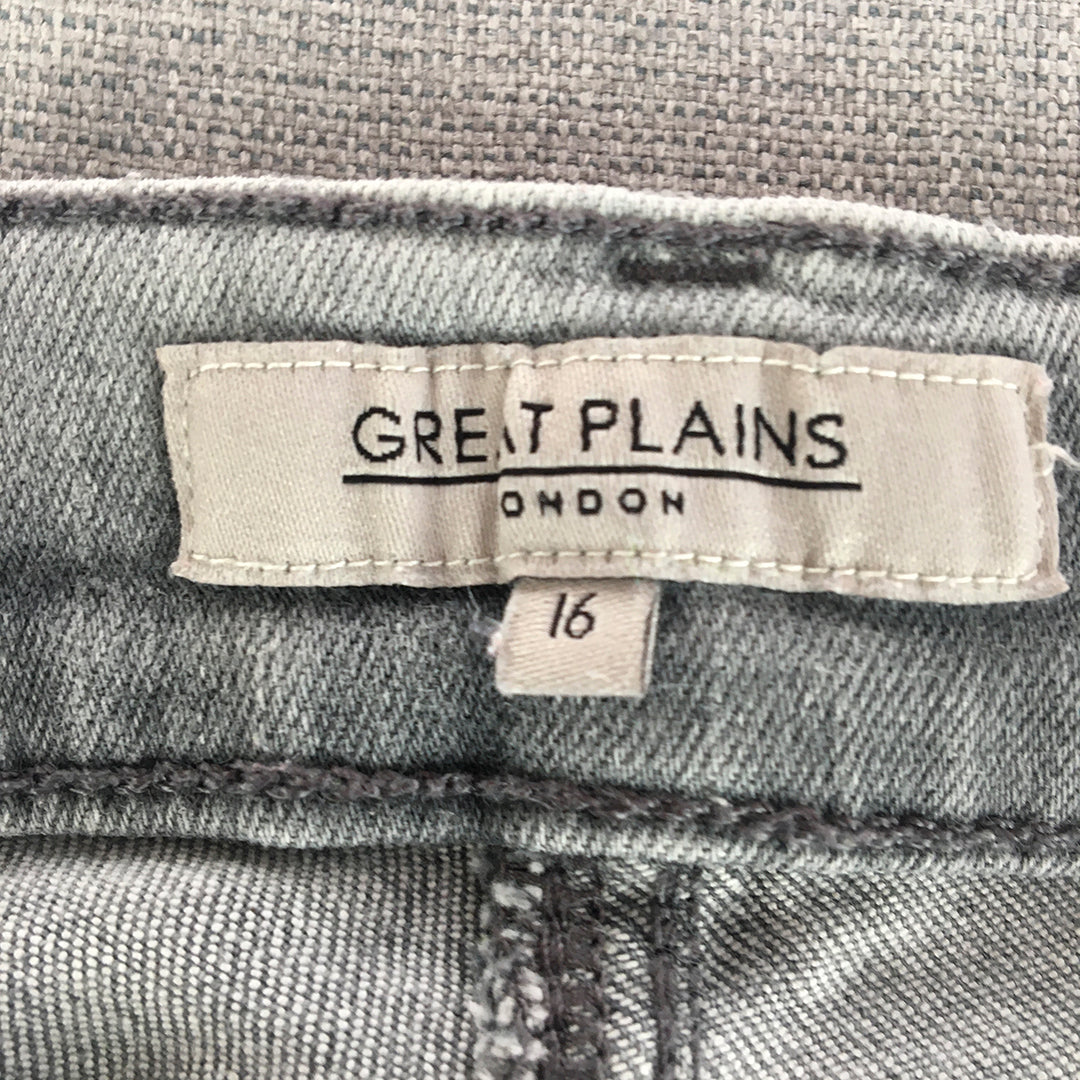 Great Plains Womens Skinny Jeans Size 16 (W32 x L30) Grey Light Wash