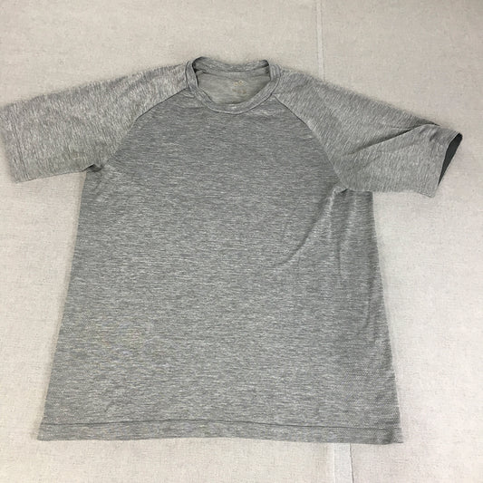 Uniqlo Mens T-Shirt Size L Grey Athletic Running Gym