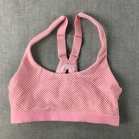 Lorna Jane Womens Sports Bra Size XS Pink Cropped Top