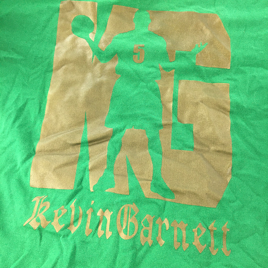 Kevin Garnett Mens T-Shirt Size M Green Boston Celtics Short Sleeve NBA