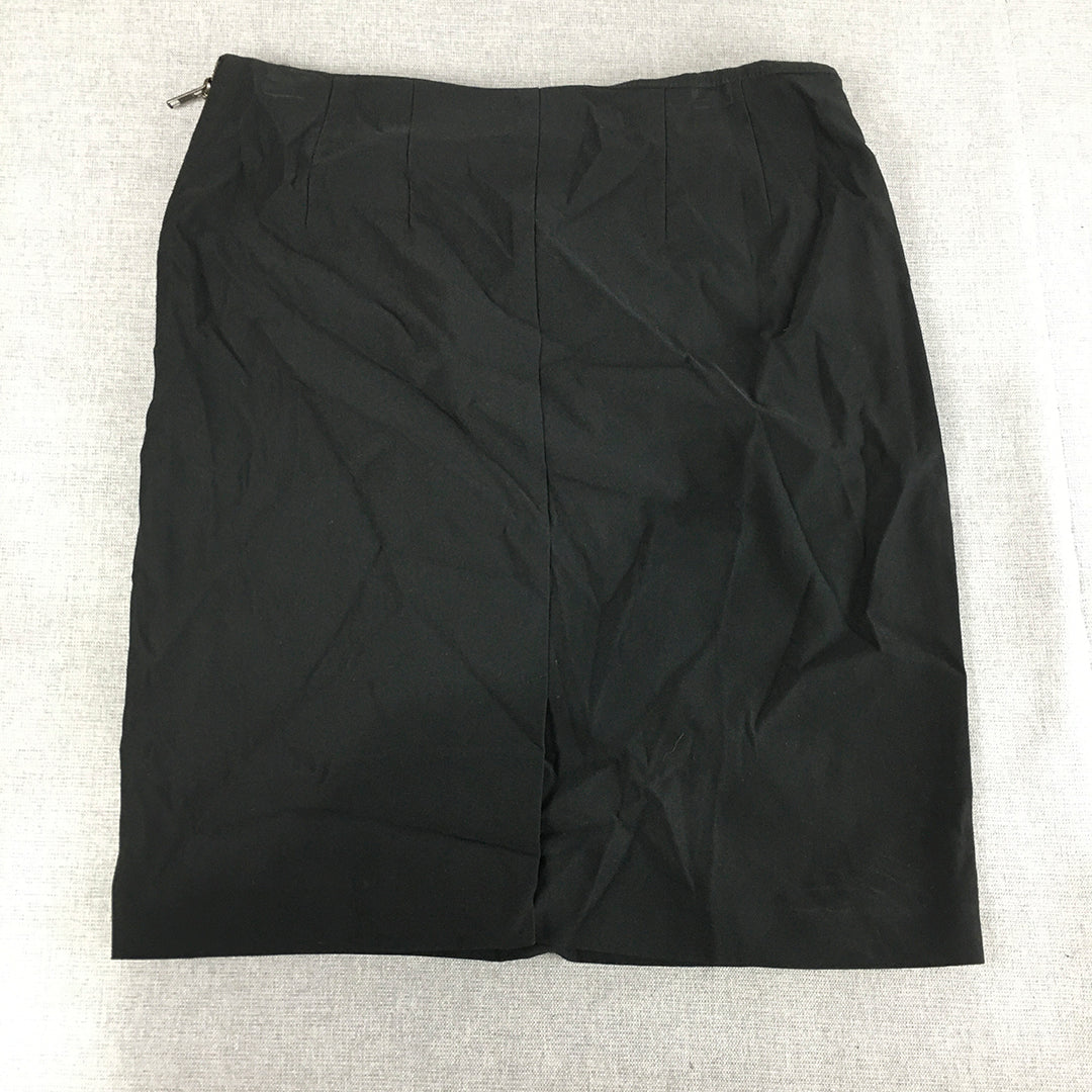 Witchery Womens Mini Skirt Size 8 Black Straight