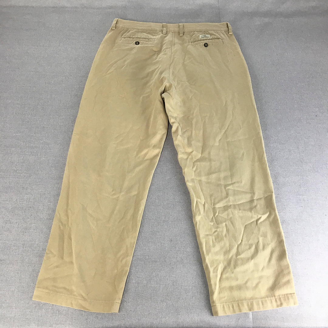 Vintage Rodd & Gunn Mens Pants Size 96 (W36 x L30) Brown Straight Leg Chino