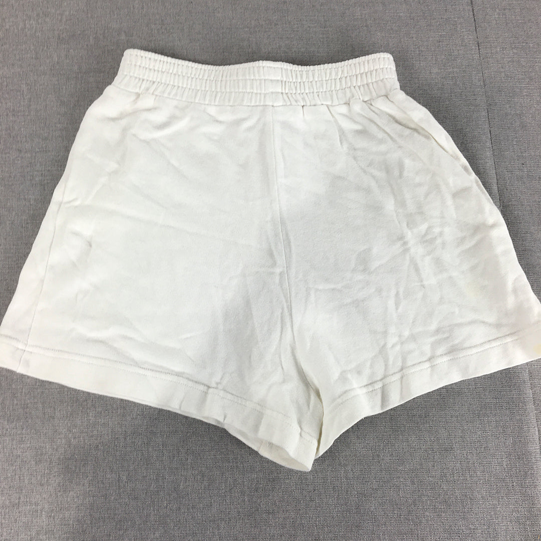 Zara Womens Shorts Size S White Elastic Waist Bermuda