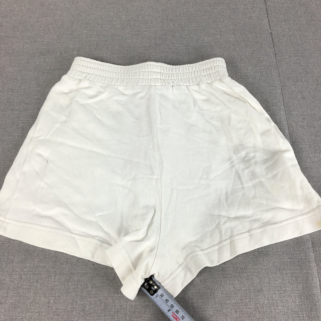 Zara Womens Shorts Size S White Elastic Waist Bermuda