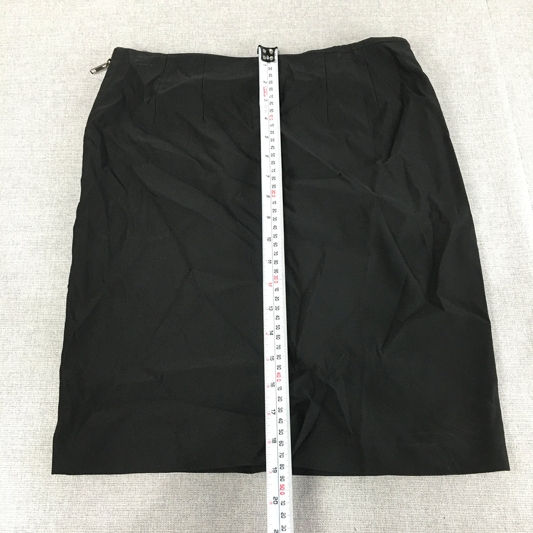 Witchery Womens Mini Skirt Size 8 Black Straight