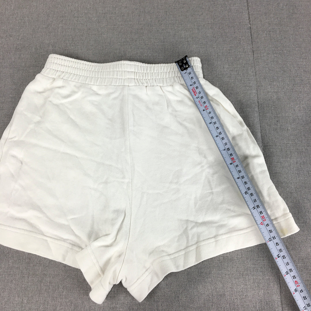 Zara Womens Shorts Size S White Elastic Waist Bermuda