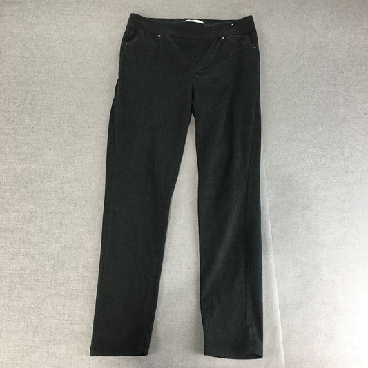 Grae Denim Womens Skinny Jeans Size S Black Dark Wash Pull On Stretch