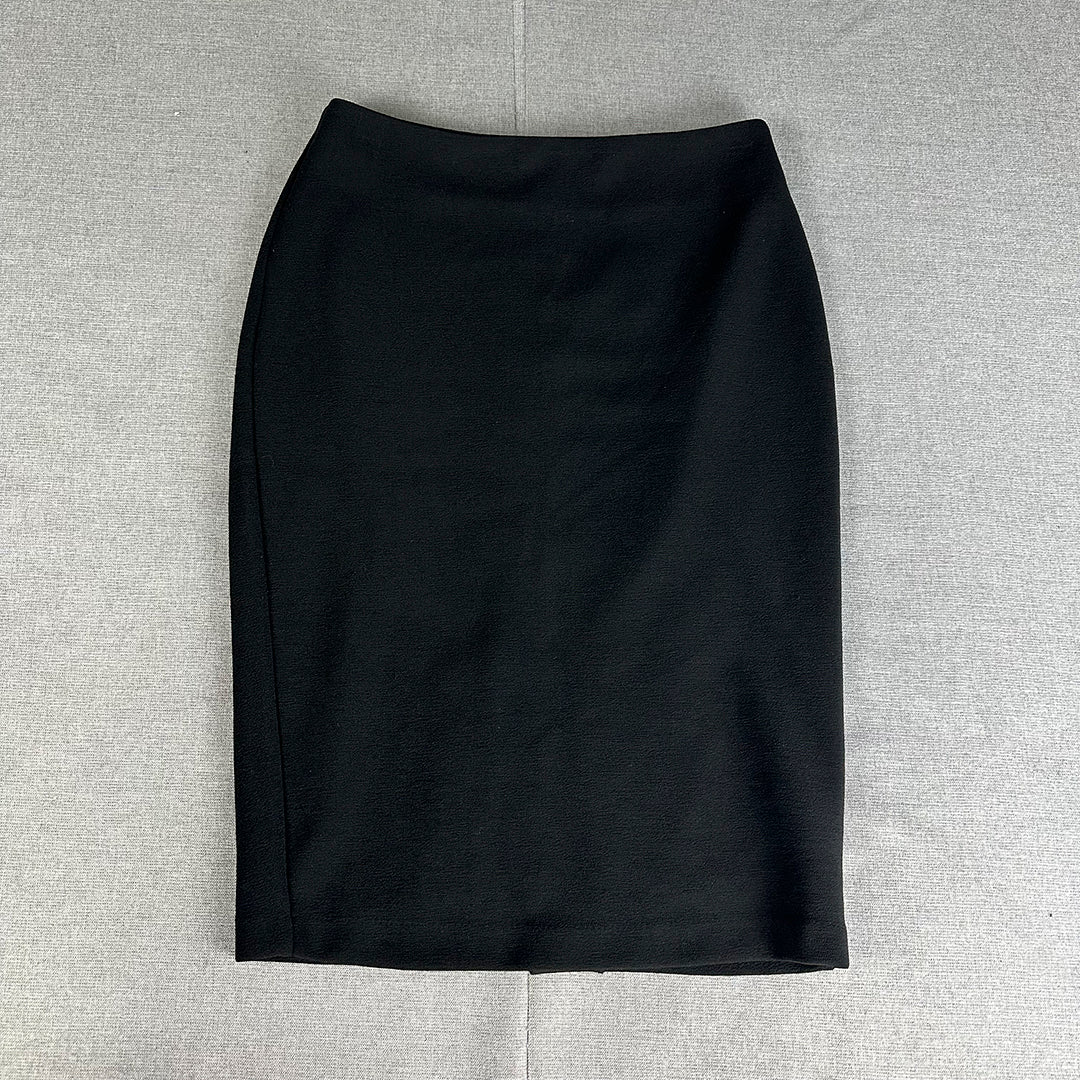 Forcast Womens Pencil Skirt Size 10 Midi Straight Black