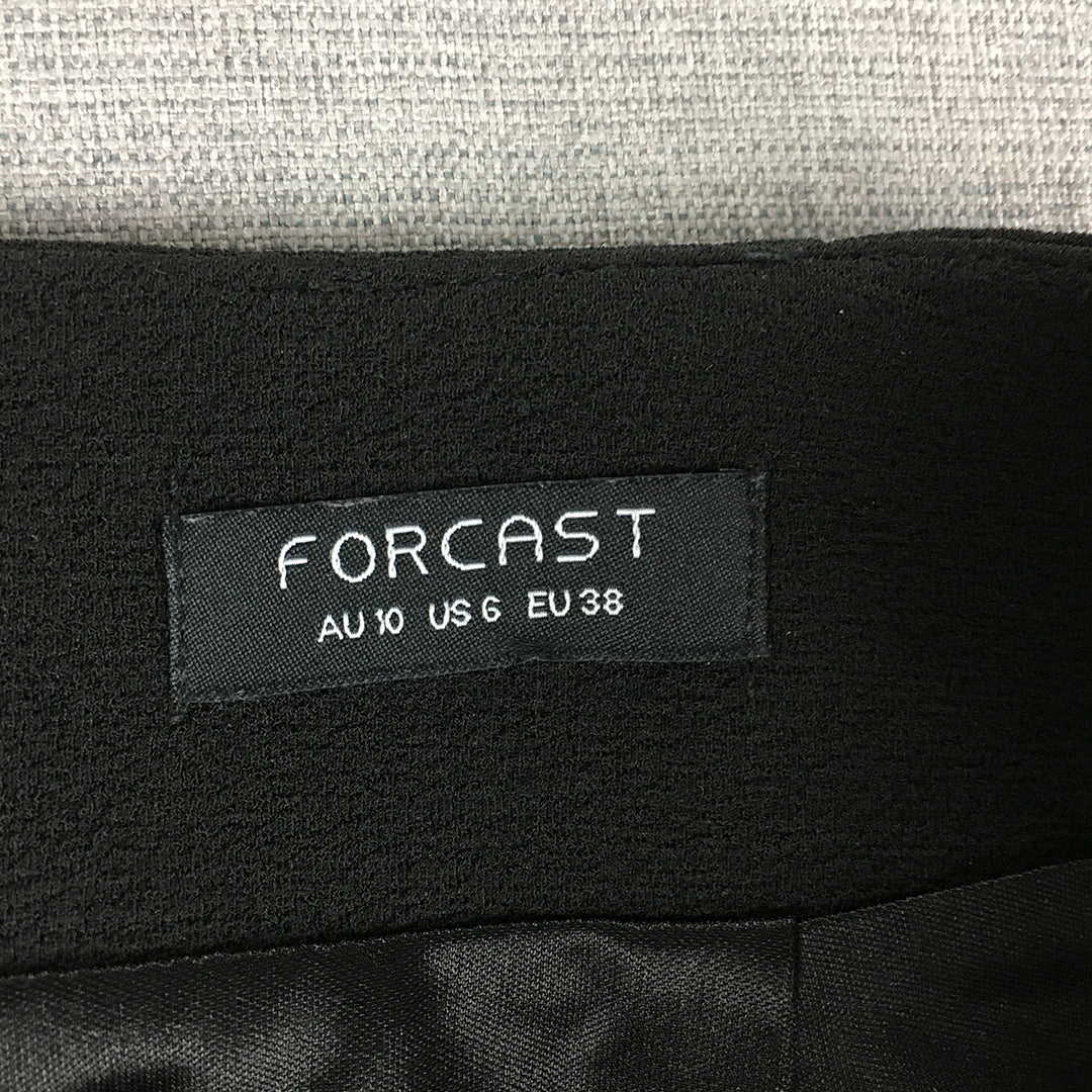 Forcast Womens Pencil Skirt Size 10 Midi Straight Black