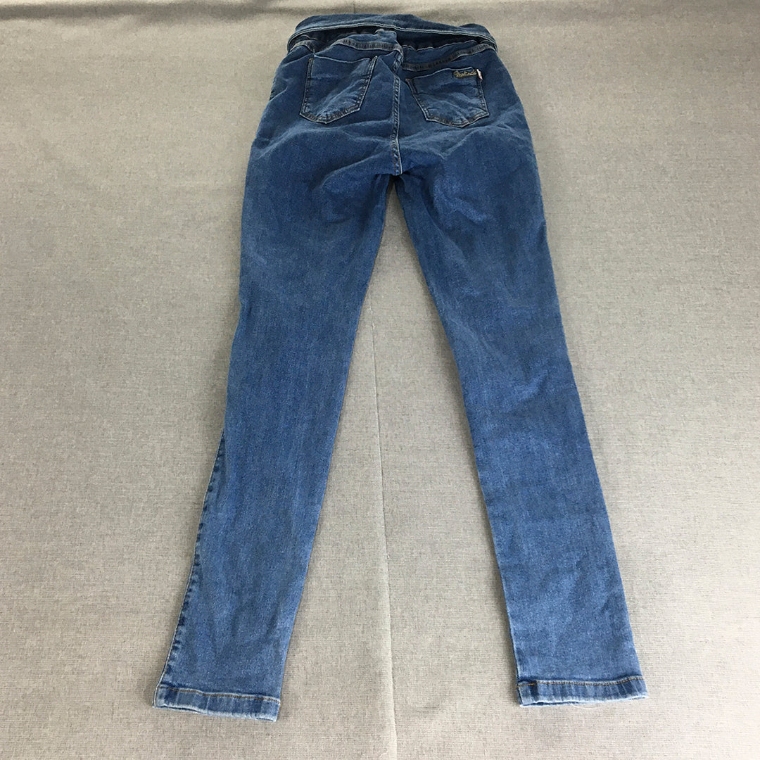 Melinda Womens Jeans Size 24 x 29 Blue High Waisted Stretch Denim