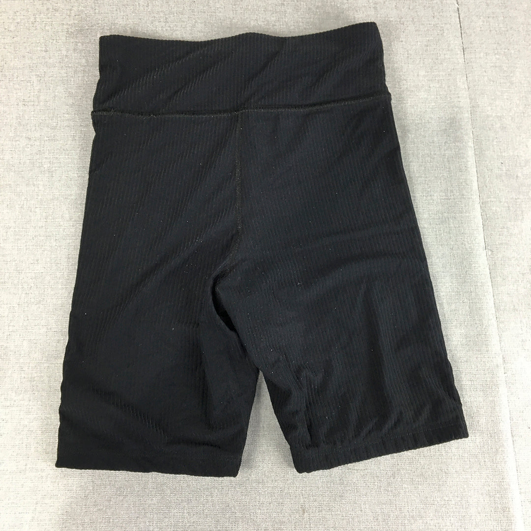 Kookai Womens Knit Shorts Size 0 Black Stretch Fabric