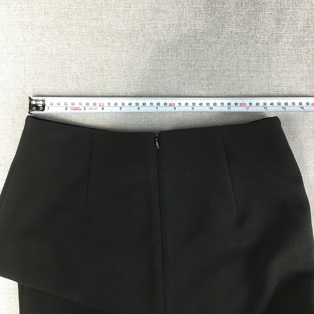 Forcast Womens Pencil Skirt Size 10 Midi Straight Black