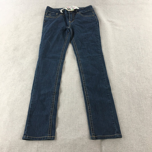 Urban Kids Girls Skinny Jeans Size 12 Years Blue Dark Wash Stretch Denim