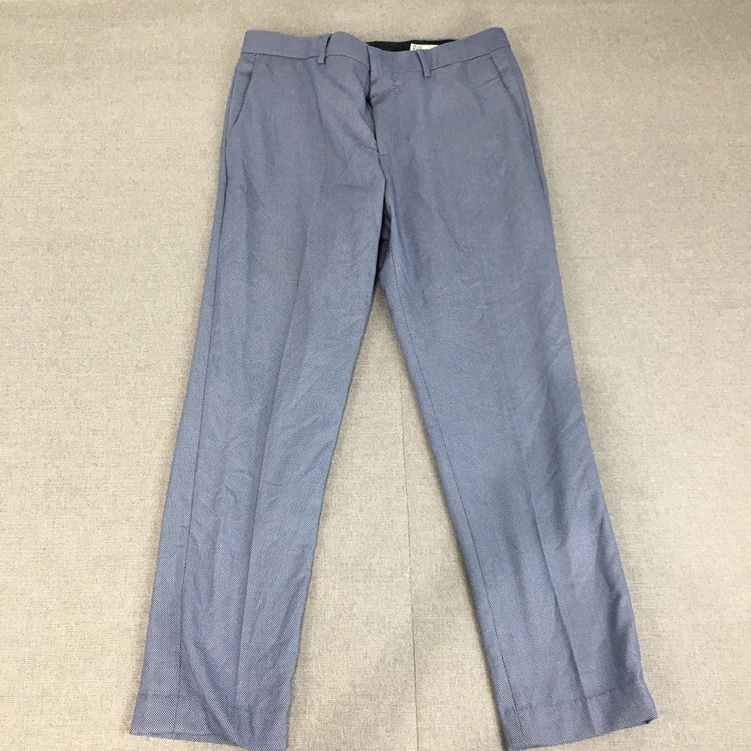 Zara Mens Dress Pants Size 30 Blue Pockets Formal