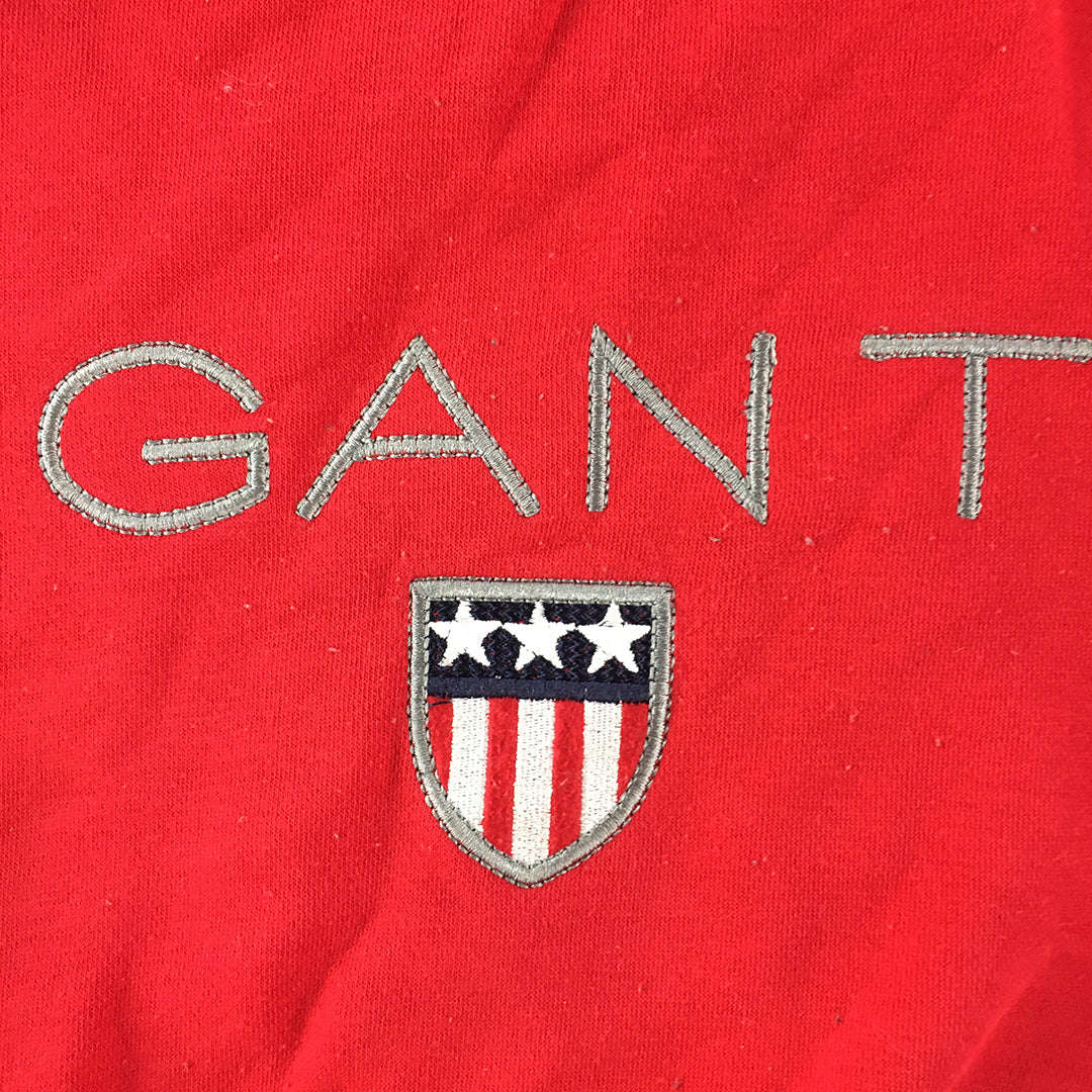 Gant Kids Boys Sweater Size 2 - 3 Years Red Big Embroidered Logo Jumper