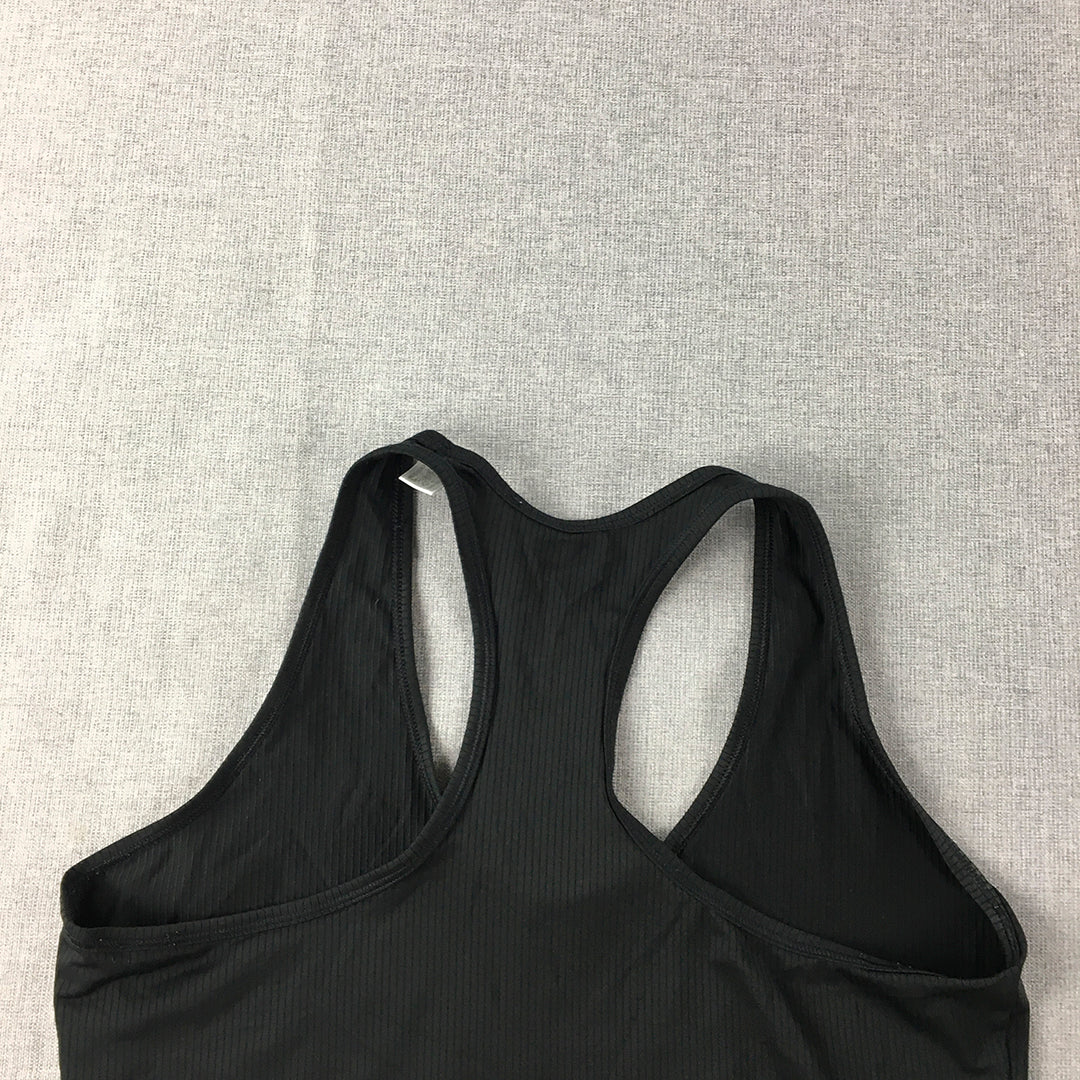 Adidas Womens Tank Top Size S Black Sleeveless Activewear Shirt Climalite