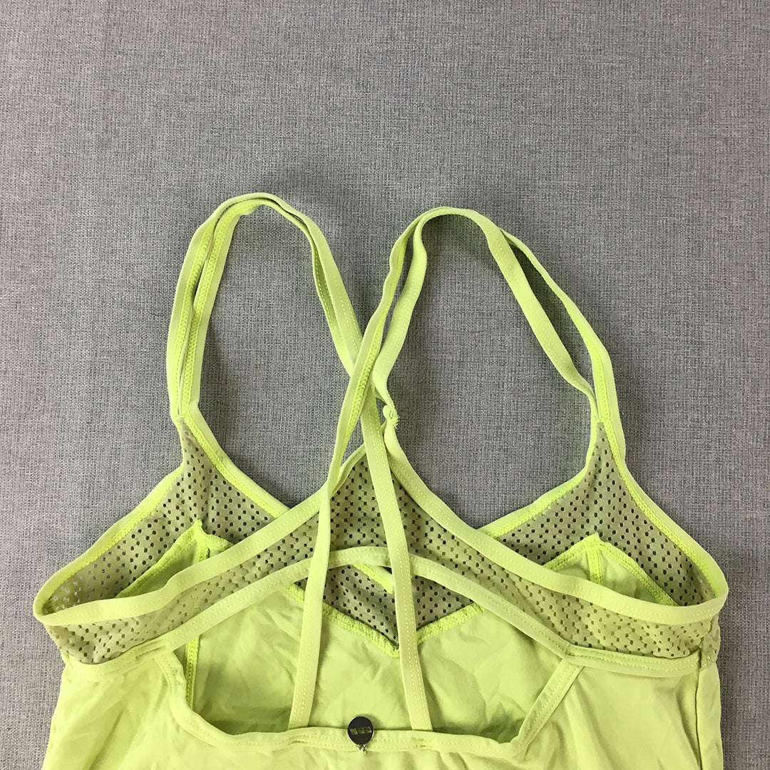 Lorna Jane Womens Tank Top Size S Green Sleeveless Activewear Shirt