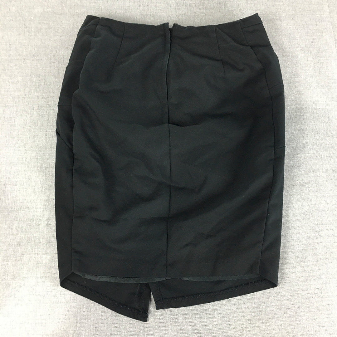 Bardot Womens Mini Skirt Size 8 Black Straight