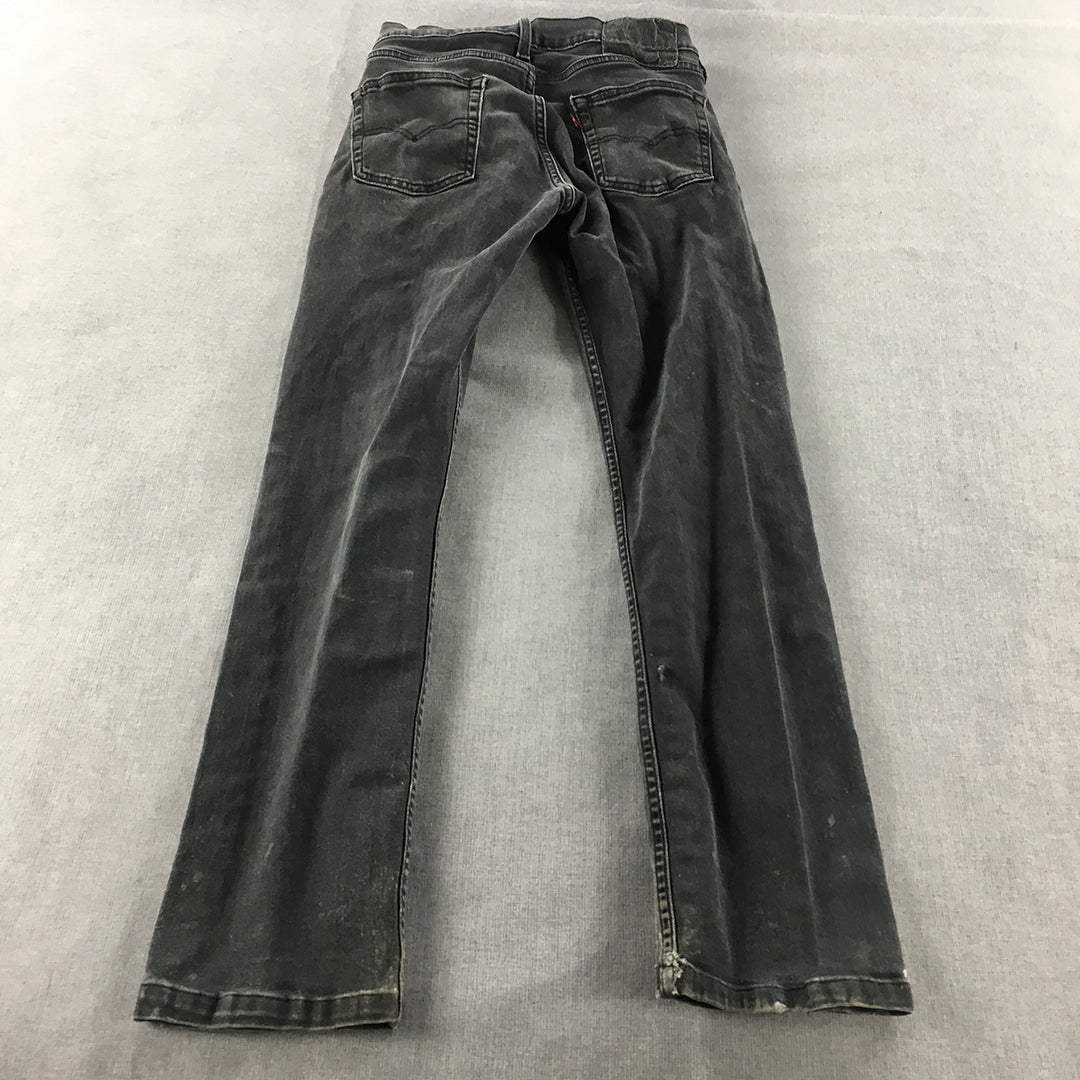 Vintage Levi's Skinny Jeans Size 26 x 27 Black Stretch Denim