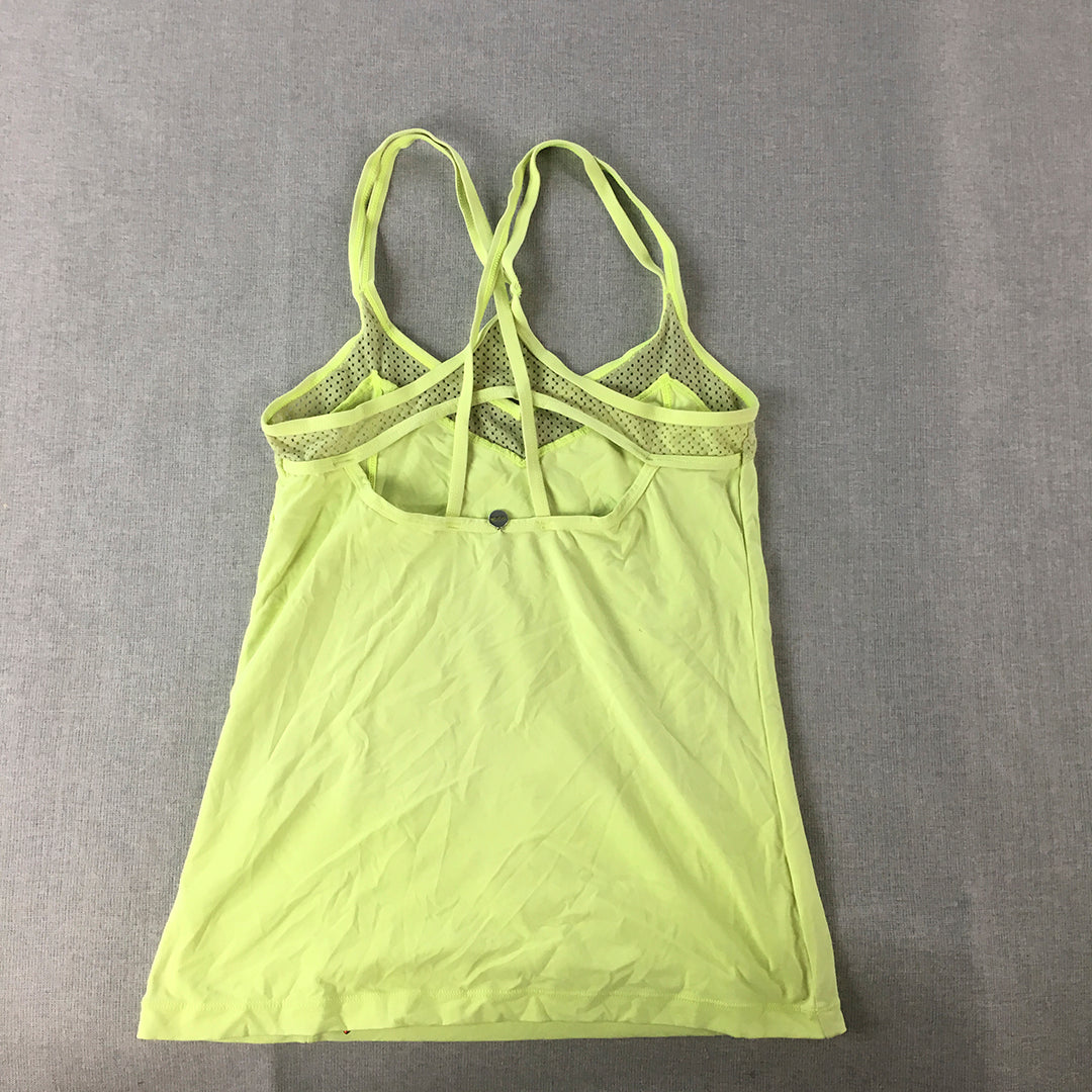 Lorna Jane Womens Tank Top Size S Green Sleeveless Activewear Shirt