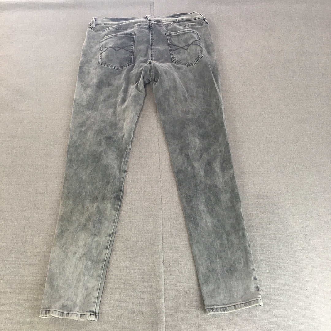 Great Plains Womens Skinny Jeans Size 16 (W32 x L30) Grey Light Wash