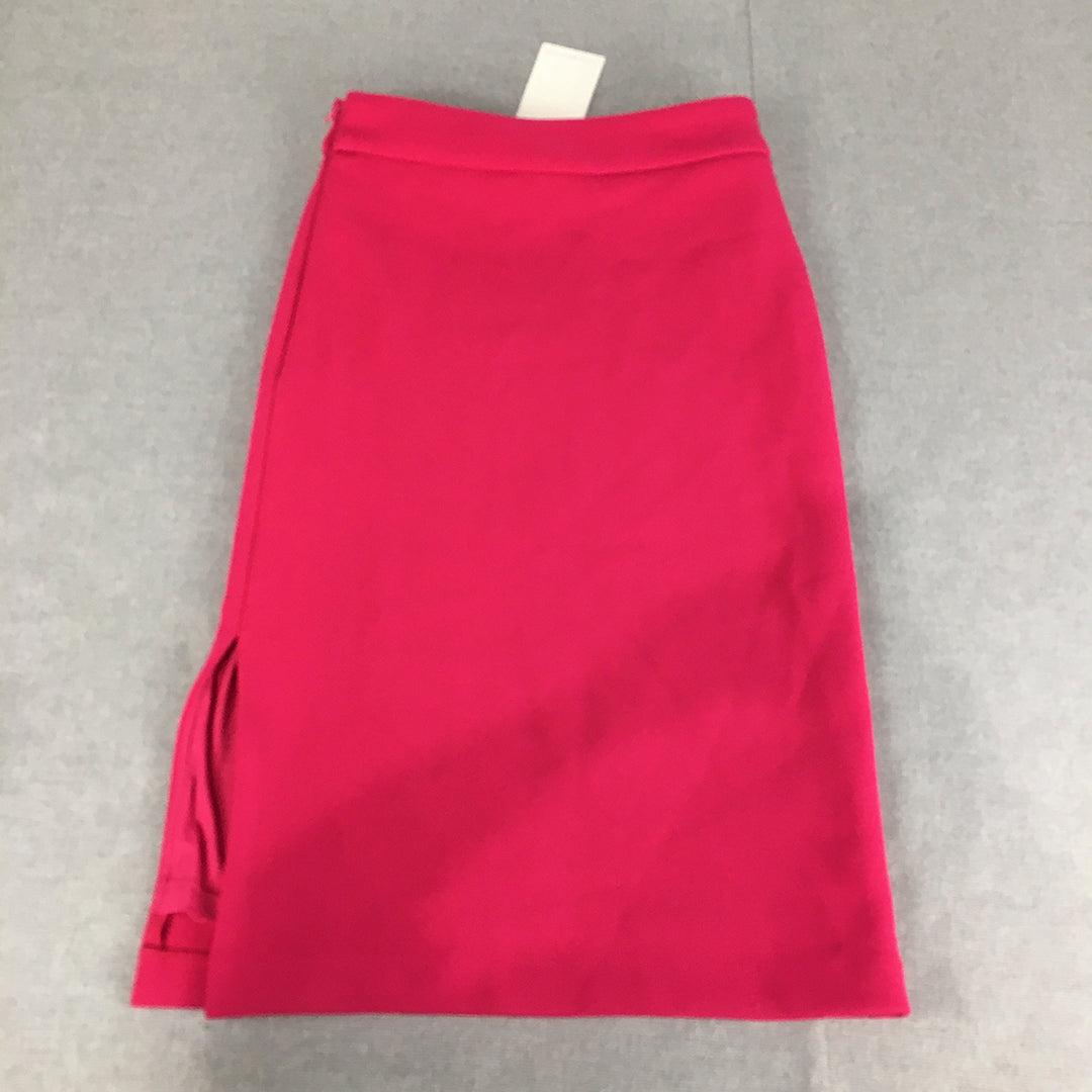 NEW Fayt Refined Womens A-Line Skirt Size 8 Pink Fayt The Label