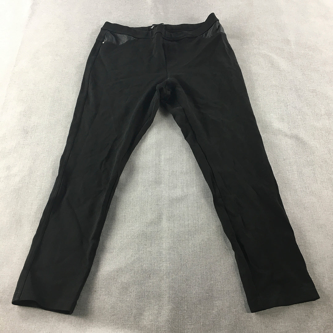 DKNY Jeans Womens Size L Black Skinny Stretch