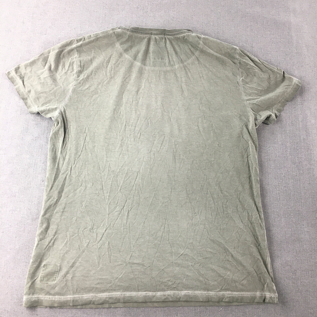 Breakbounce Mens T-Shirt Size L Grey Short Sleeve Crew Neck Tee