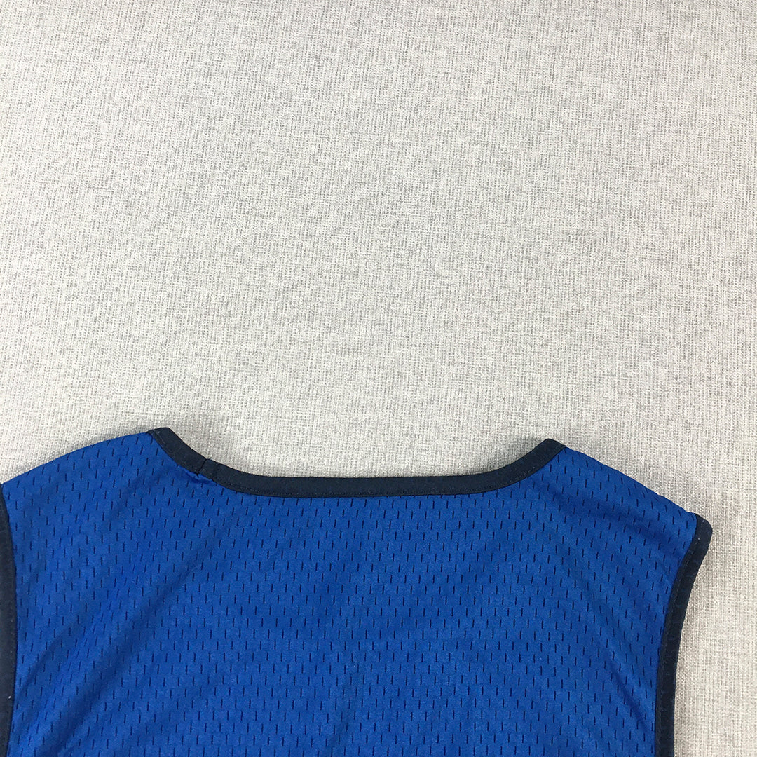 NBL Basketball Jersey Mens Size M Blue Sleeveless Shirt